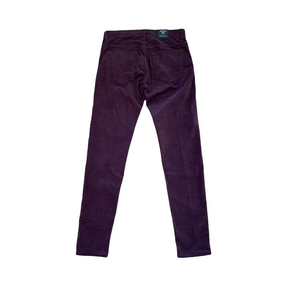 Club Monaco Super Slim Fit Corduroy Pants Burgundy - Picture 2 of 15